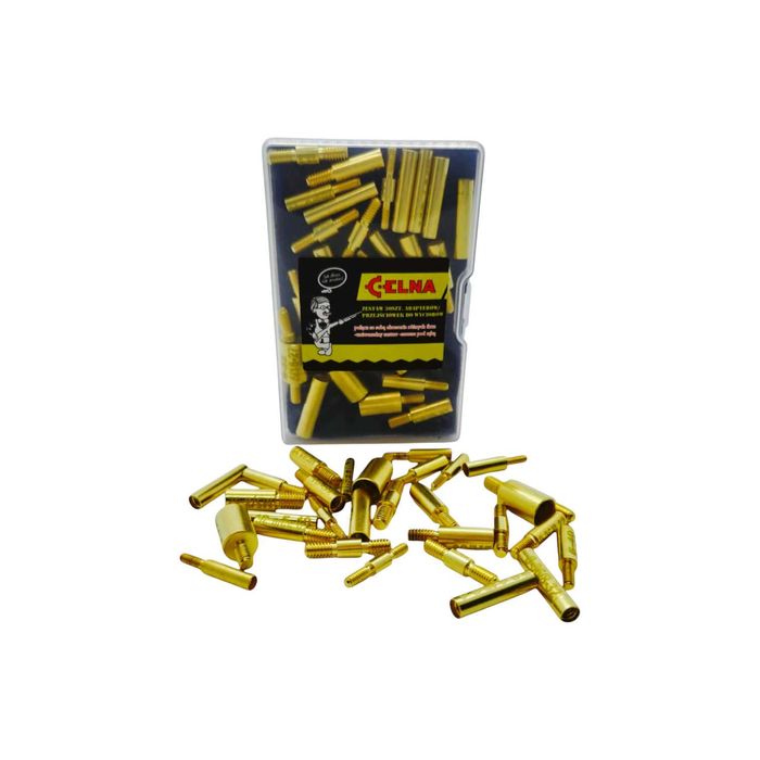 Komplet 30 szt. mosiężnych adapterów/przejściówek do wyciorów – CELNA