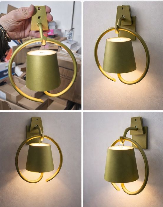 Настінна дизайнерська лампа (бра), метал, LED, сучасний стиль, 2 шт в