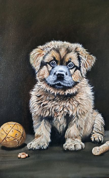 Картина маслом "Верность"