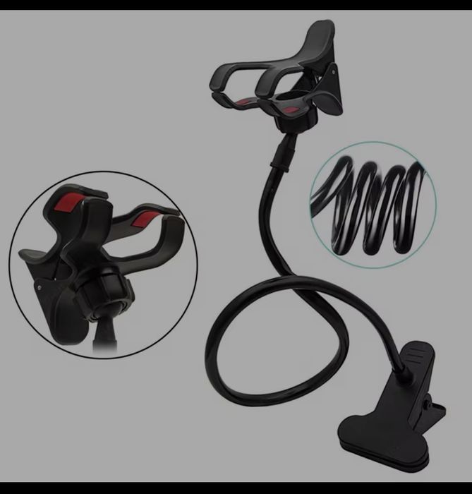 Кільцева лампа 26см, штатив 2м, окремий тримач для телефона