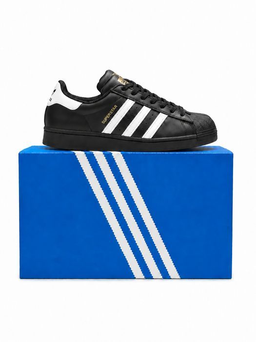 Кроссовки мужские Adidas Superstar Black EG4959 Адидас Суперстар Size 44 Хит