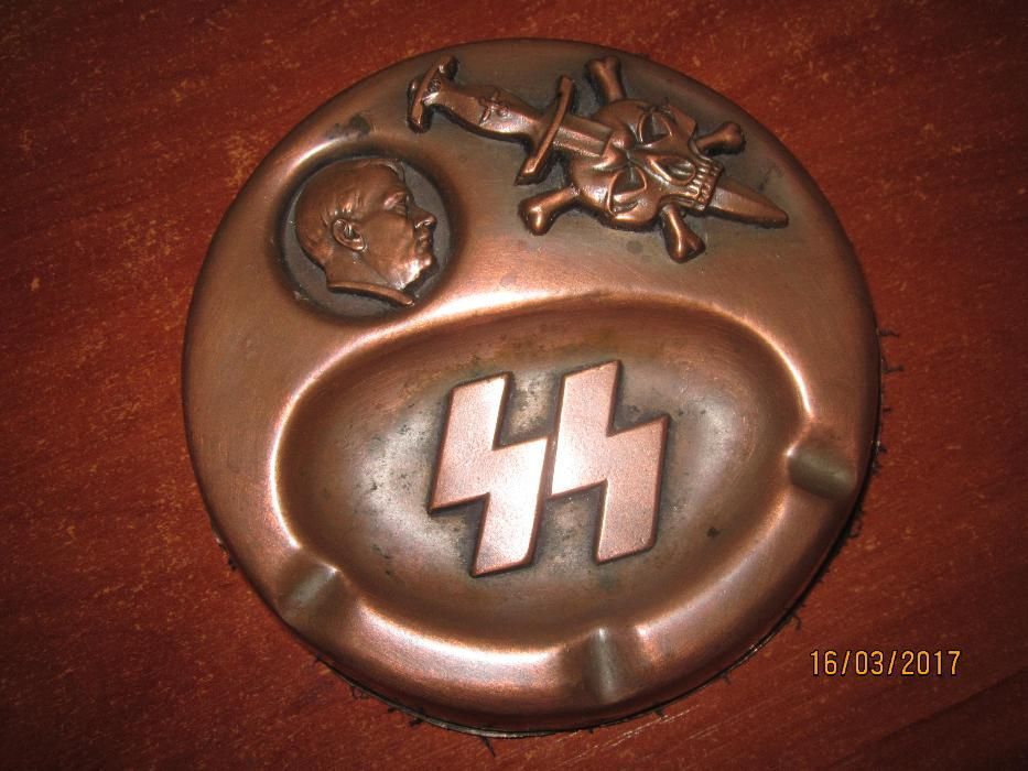 Пепельница медная.немецкая 3-й рэйх.