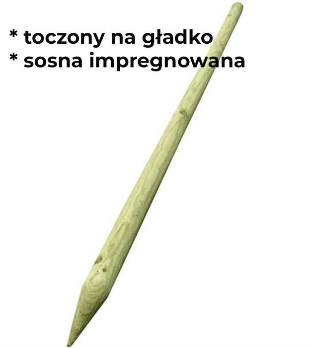 Słupki paliki palisada kołki drewniane do drzewek