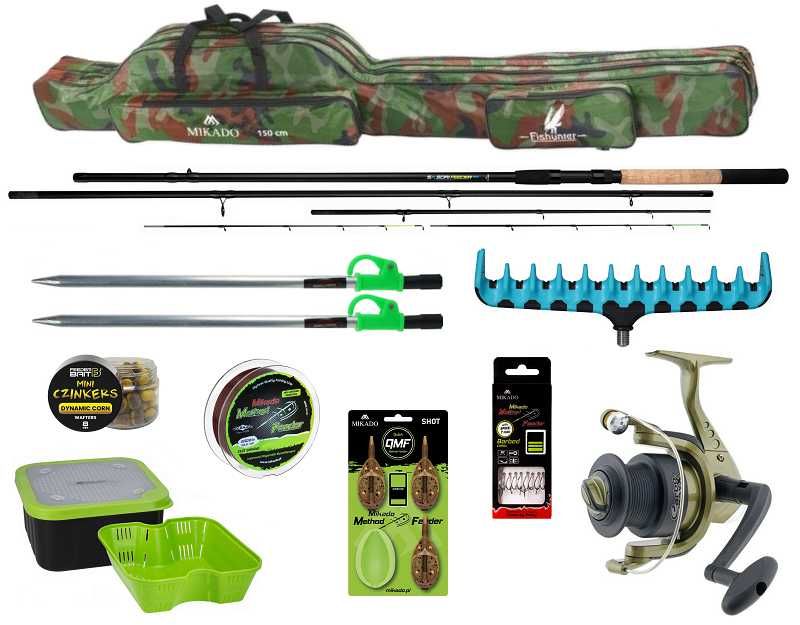 Mega zestaw wędkarski method feeder dla początkujących