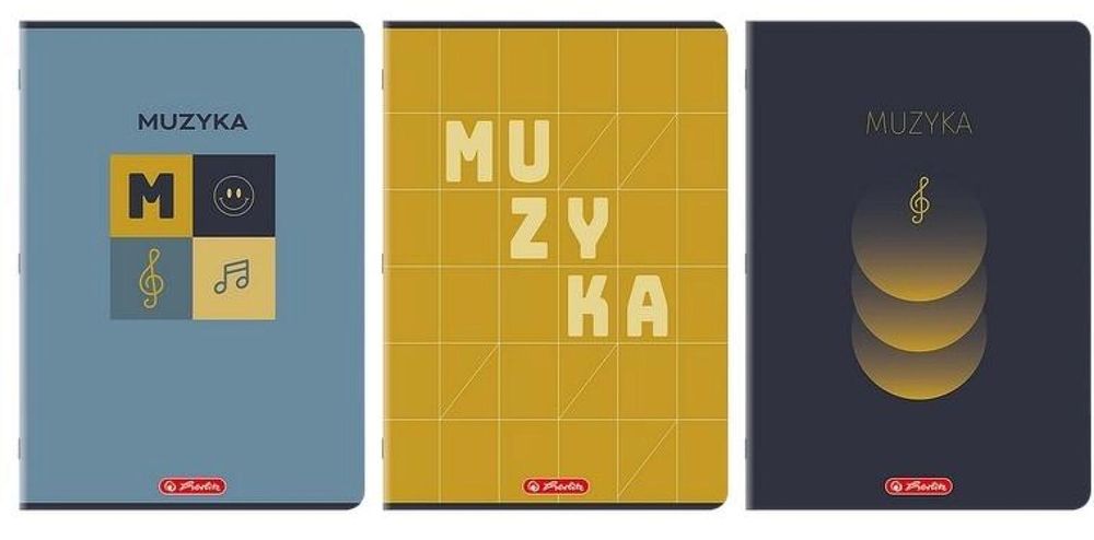 Zeszyt do nut A4/16K pięciolinia (10szt) HERLITZ HERLITZ folia,