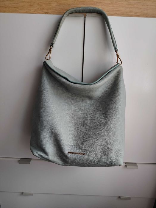 Torebka Burberry Sky Blue Cale Hobo bag purse