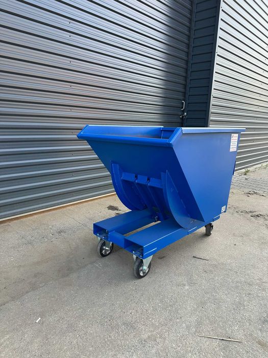 Kontener samowyładowczy 0,5 m3, mulda, pojemnik, koleba na odpady.