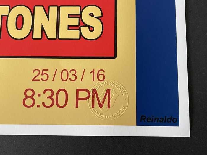 2 pôsteres do show dos Rolling Stones, 2016 Havana, Cuba, Che Guevara.