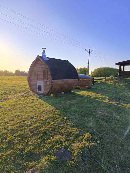 Działka na imprezę urodziny staw grill domek sauna balia ryby