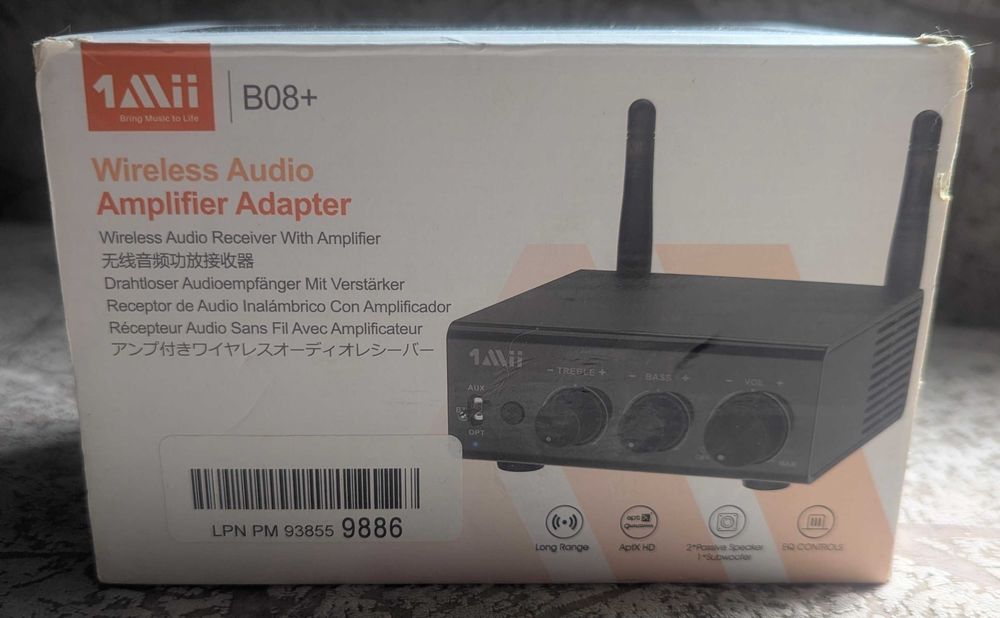 2.1-канальний підсилювач 1Mii B08+ с Bluetooth 5.0