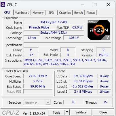 Computador AMD Ryzen 7 2700 - 64GB DD4 - GTX 1060 3GB - 1 TB SSD