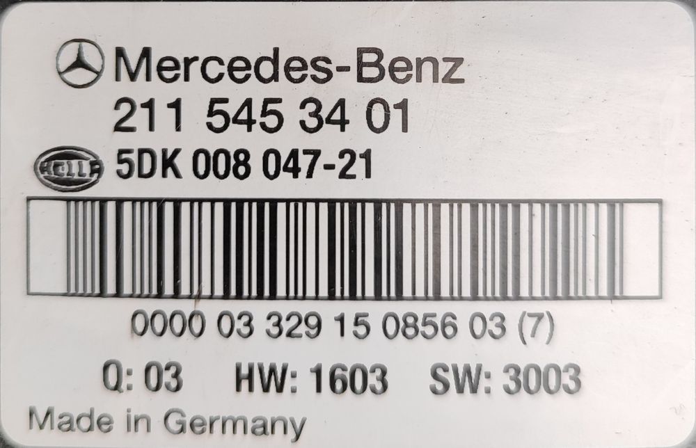 Блок  комфорту Мерседес E клас.