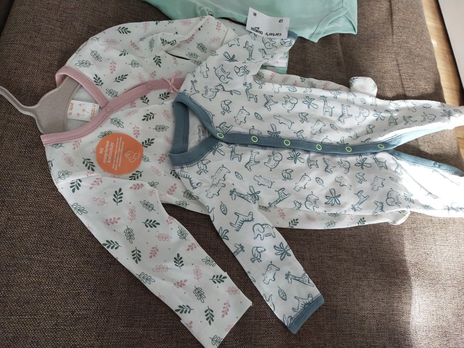 Одяг для дівчинки 0-3 міс, бодіки, чоловічки, повзунки Carter's,Pusblu