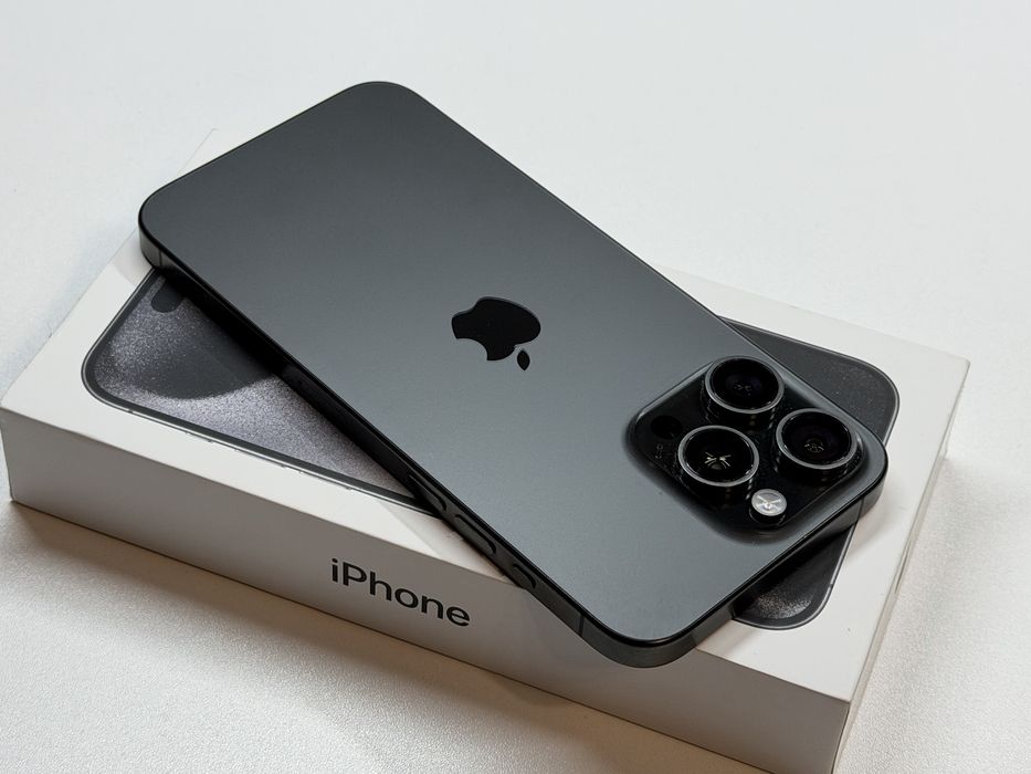 iPhone 15 Pro Max 256 GB Czarny #BDB #Bateria 87% #Apple #Komplet # IDEALNY