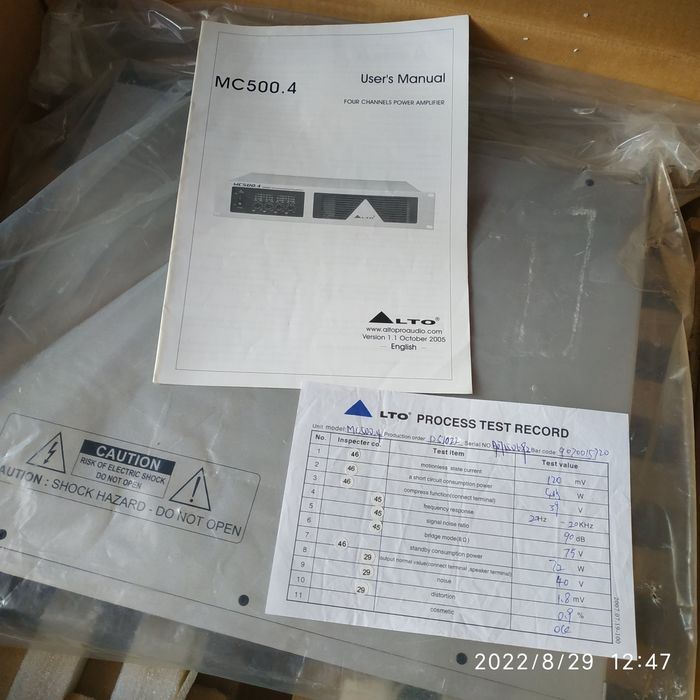 Усилитель мощности Alto MC500.4