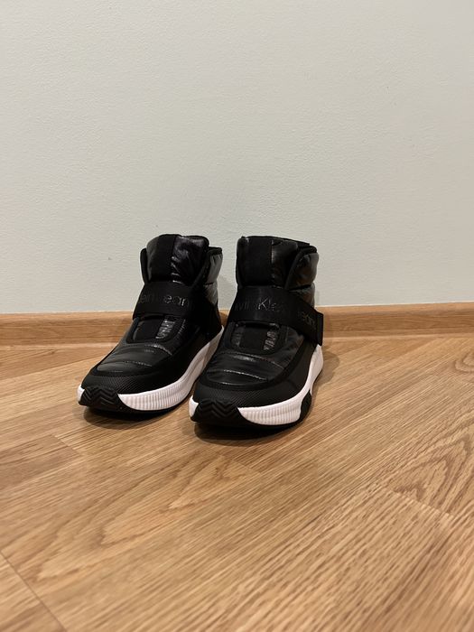 Calvin Klein Women's Mabon Cozy Nylon High Top Sneakers