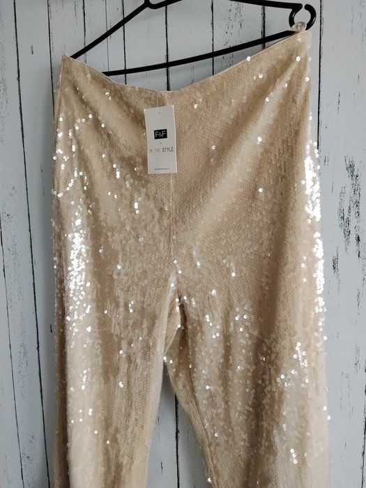 Nowe, cekinowe spodnie, cekiny na różne okazje 14