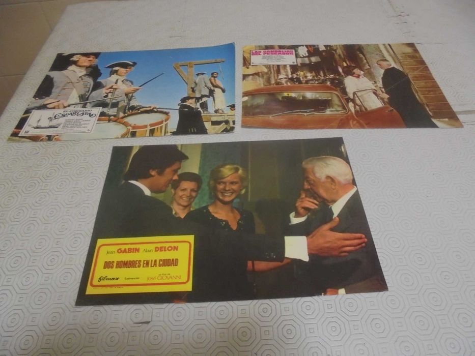 Cartazes de cinema em cartolina (23,5X33,5 cm) dos anos 70 e 80