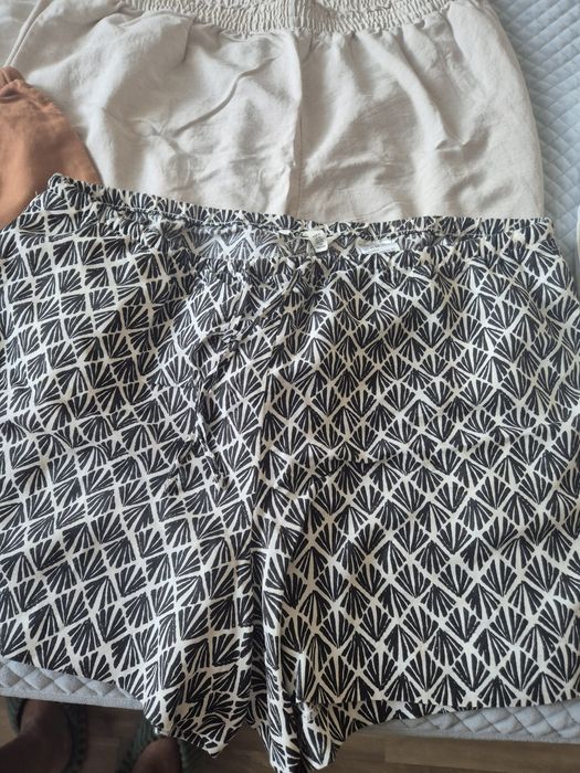 Spodenki krótkie len x 5 i dresowe x 1, h&m r. HL