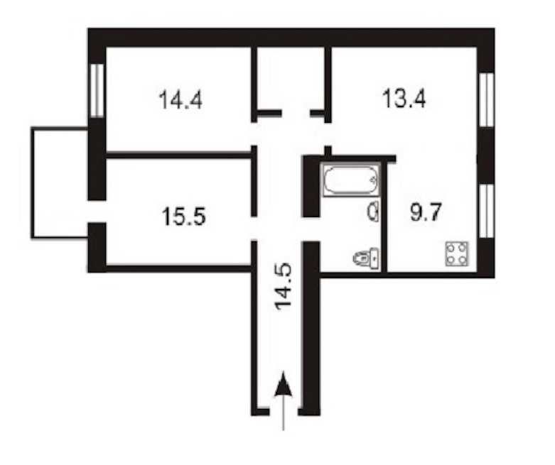 Продажа 3х ком квартиры Без комиссии вул. Саксаганского 41B,  тихий центр Киева