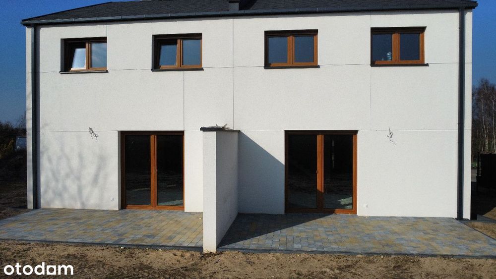Nowy dom w zabudowie bliźniaczej - 100m2