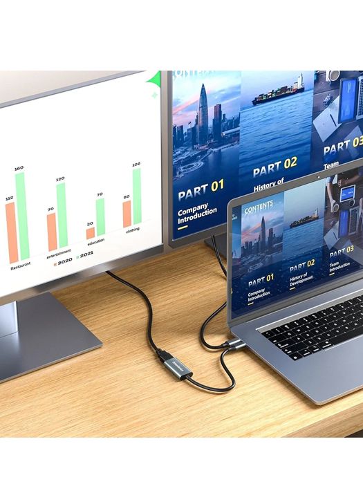 Kabel adaptera USB-C DriverGenius do HDMI 4K/30Hz (męski/żeński)