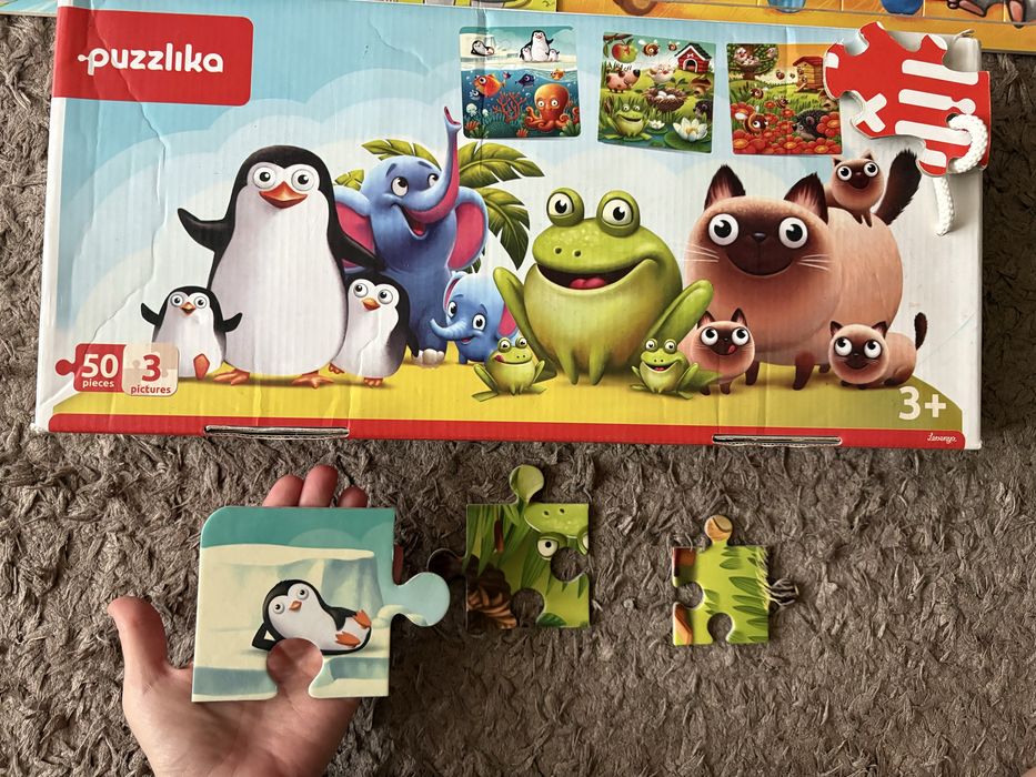 Деревʼяні пазли 24,30,60елементів, пазл Puzzlika