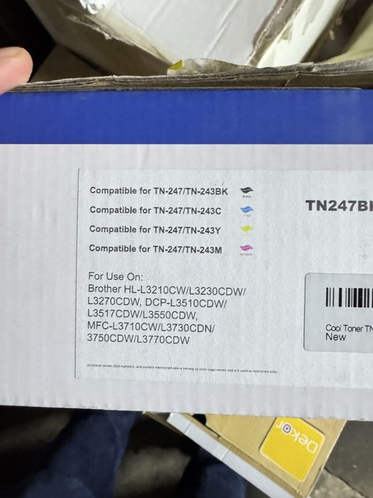 5x Toner do drukarki Brother