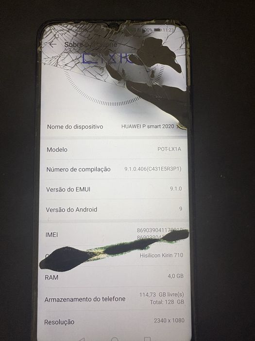 Huawei P Smart 2020 para peças ou reparação