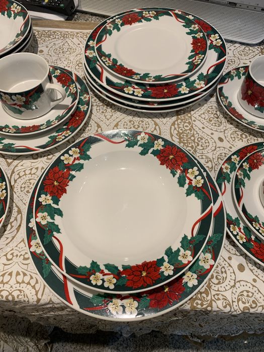 Serviço de jantar motivos de Natal