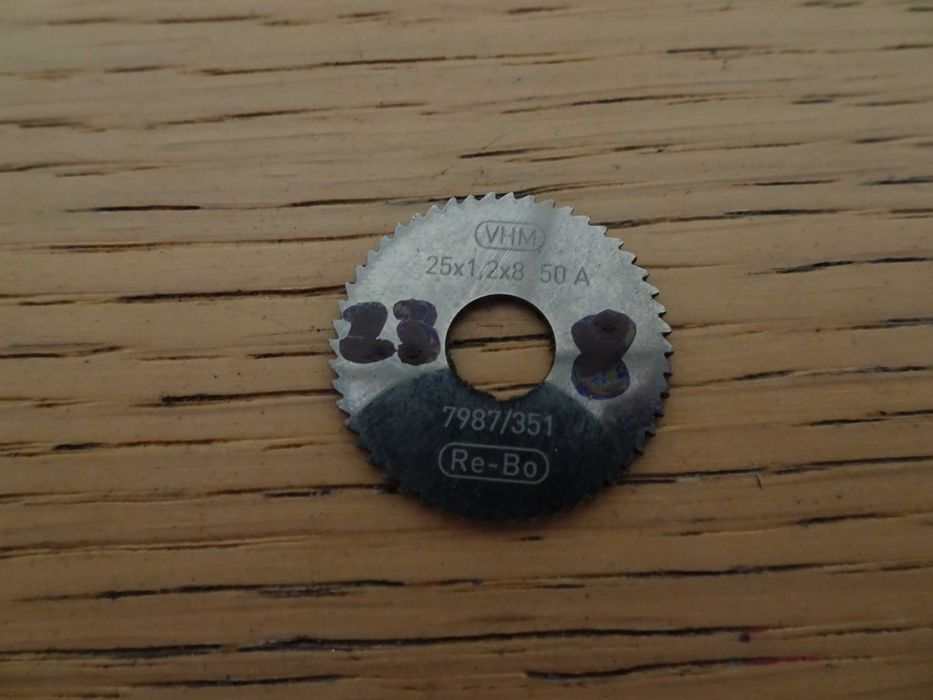Frez piłkowy 25/1,2/8 Re-Bo hss 25 mm 1,2 mm 50 zębów (238)