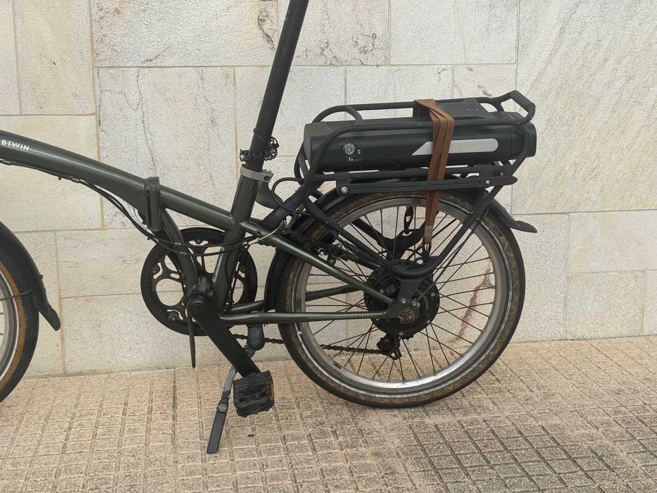 Bicicleta elétrica dobrável Decathlon E-Fold 500 + 3 câmaras novas
