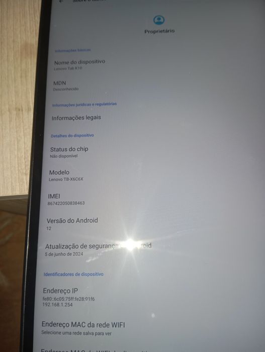 Vendo Tablet Lenovo K10