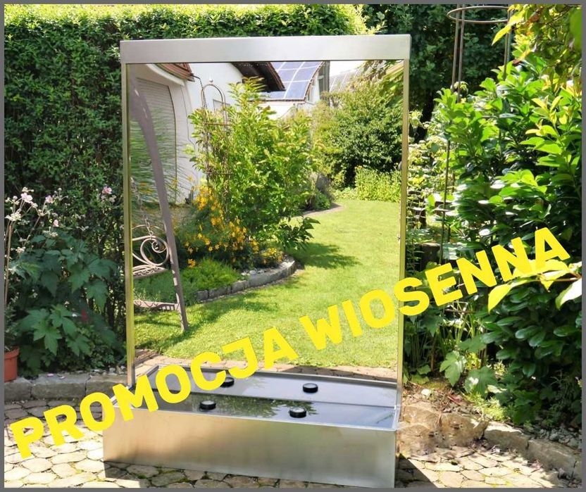 ŚCIANA WODNA. Ściany wodne ze stali nierdzewnej. Fontanny ogrodowe