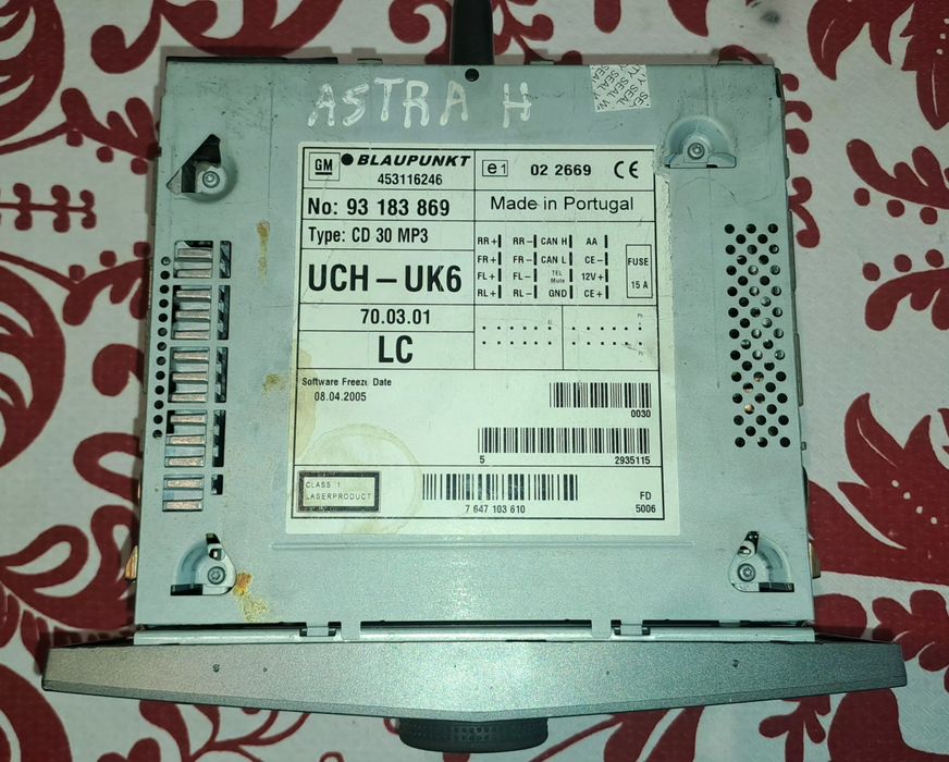 Opel Astra Auto Radio CD 30 mp3