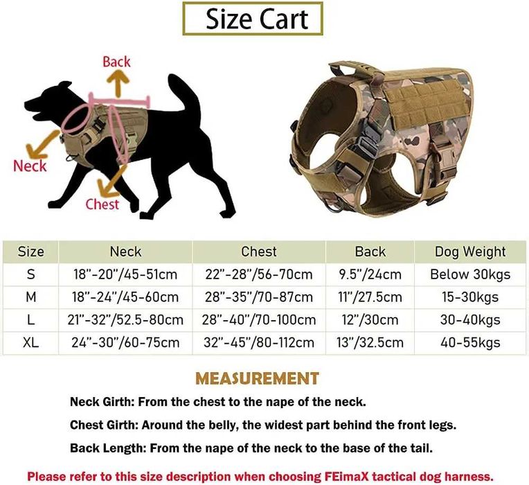 Szelki taktyczne na psa