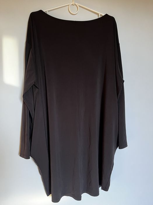 Длинная черная туника FOX большого размера , подойдет для беременных