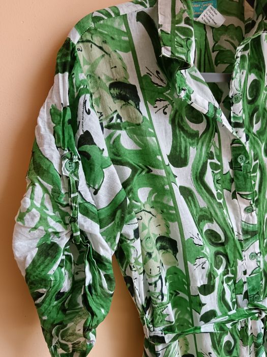 Włoska sukienka. Bawełna. Rozmiar L.