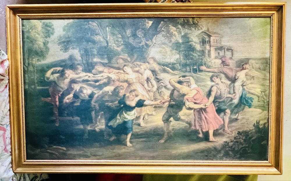 Quadro Clássico "A Dança dos Camponeses" de Peter Paul Rubens