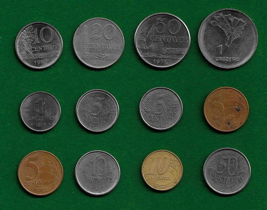 Coleção de (21) moedas - BRASIL e VENEZUELA