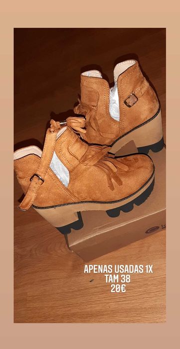 Botas camel como novas