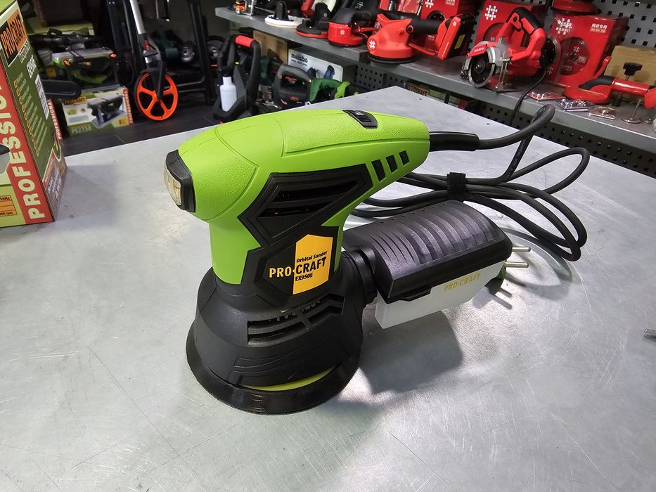 Эксцентриковая шлифмашина ProCraft  Регулировка об. Пылезащита