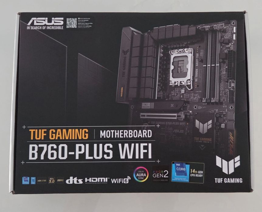 ASUS TUF Gaming B760-PLUS WIFI (DDR5 / LGA1700) – NOVA c/ Fatura