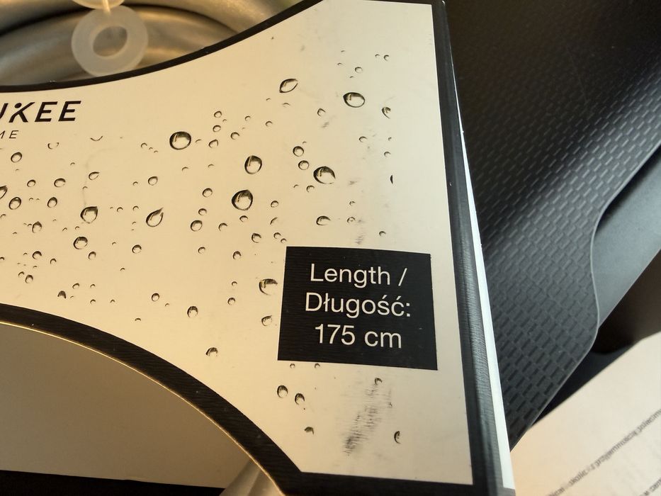 Wąż prysznicowy 175cm Smukee szary, nowy, Wrocław