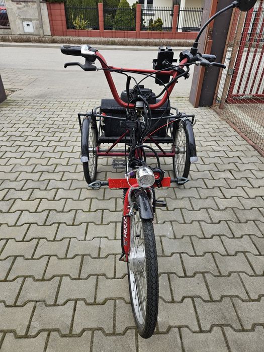 Rower elektryczny trójkołowy dla niepełnosprawnego