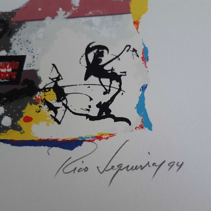 Serigrafia 1/200 A4 Rico Sequeira O Turno da Noite TVI
