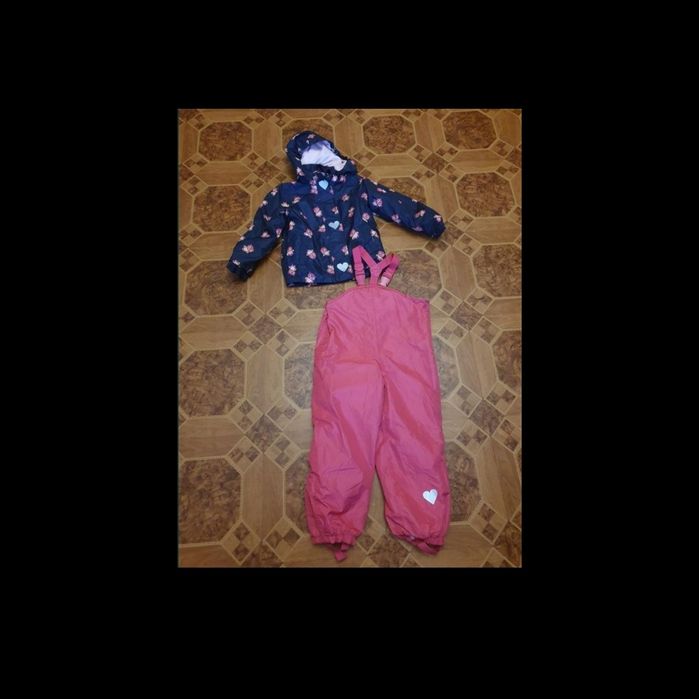 Деми комплект куртка и комбинезон штаны,светоотражатели, 110-116 р. im