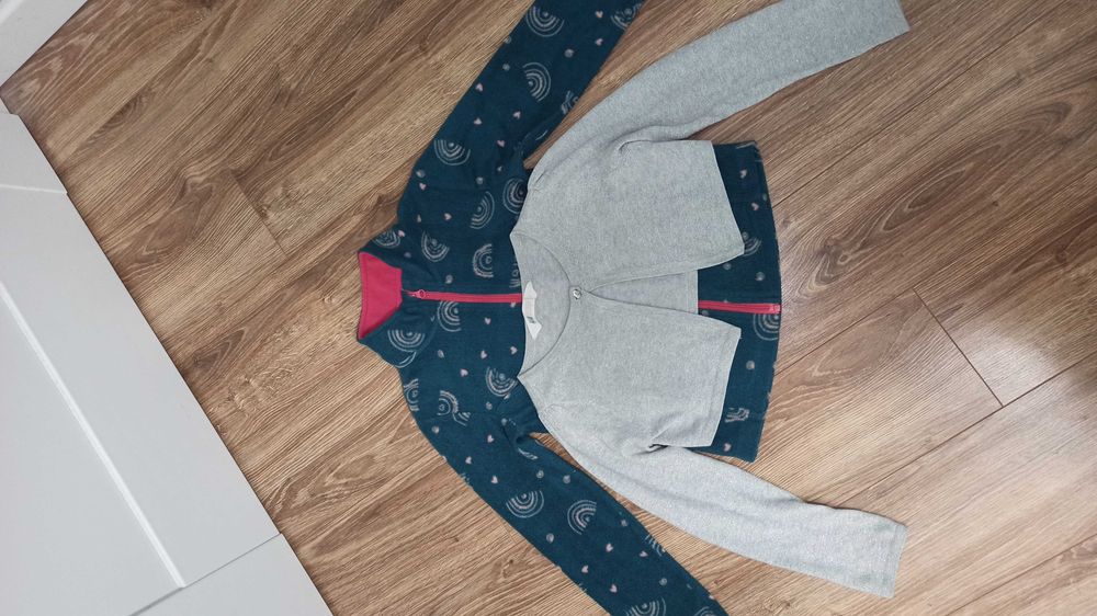 Bluza polarowa 7-8 i bolerko 122/128 H&M