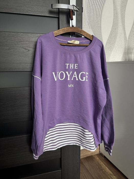 Bluza z elementami w paski