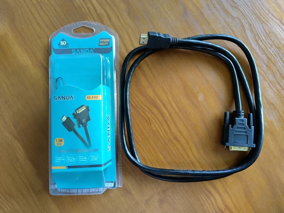 Cabo DVI - HDMI  1.5M - Como Novo